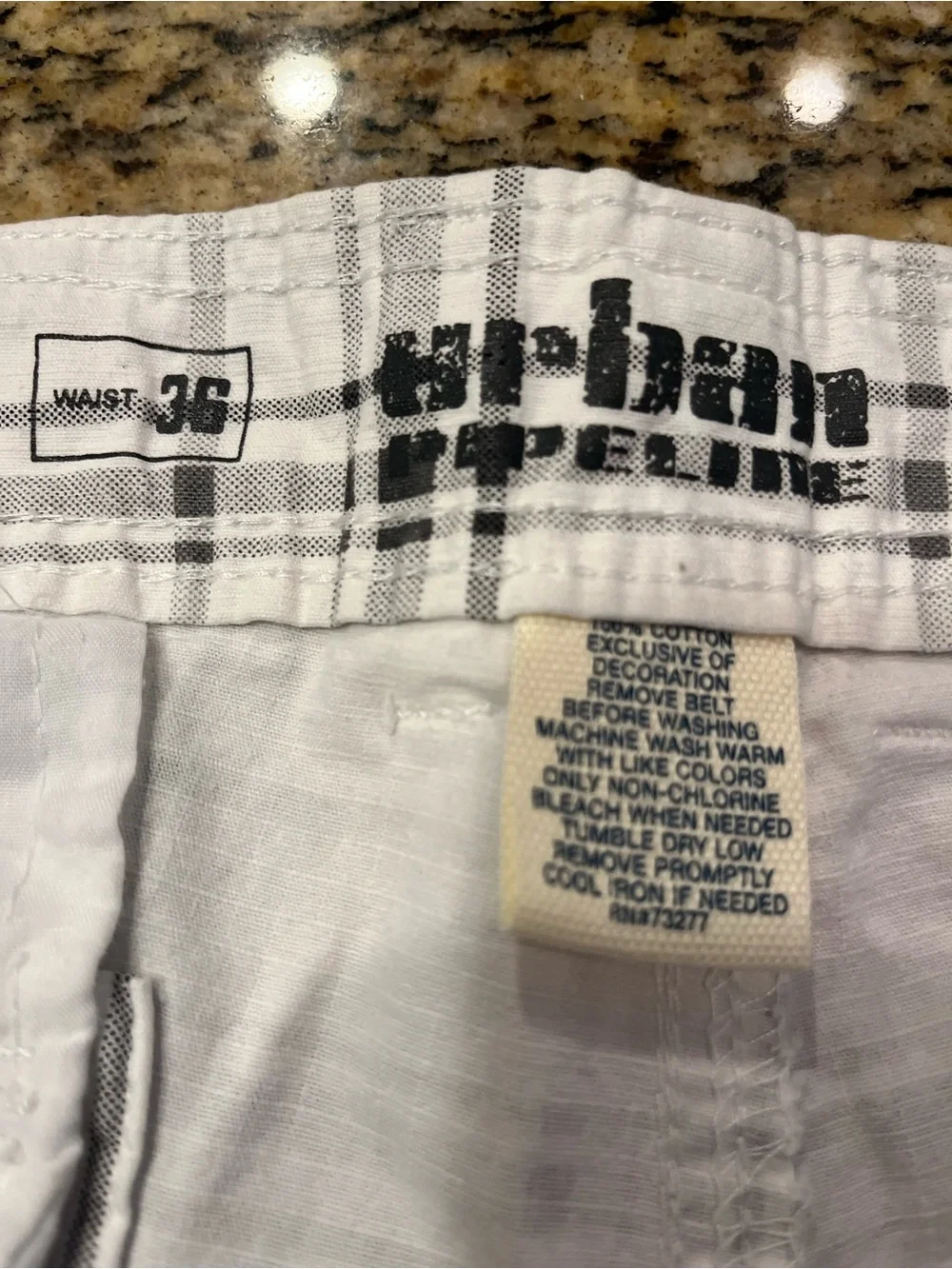 urban pipeline White Plaid Cargo Shorts